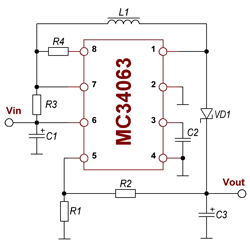 On-line калькулятор расчета параметров MC34063
